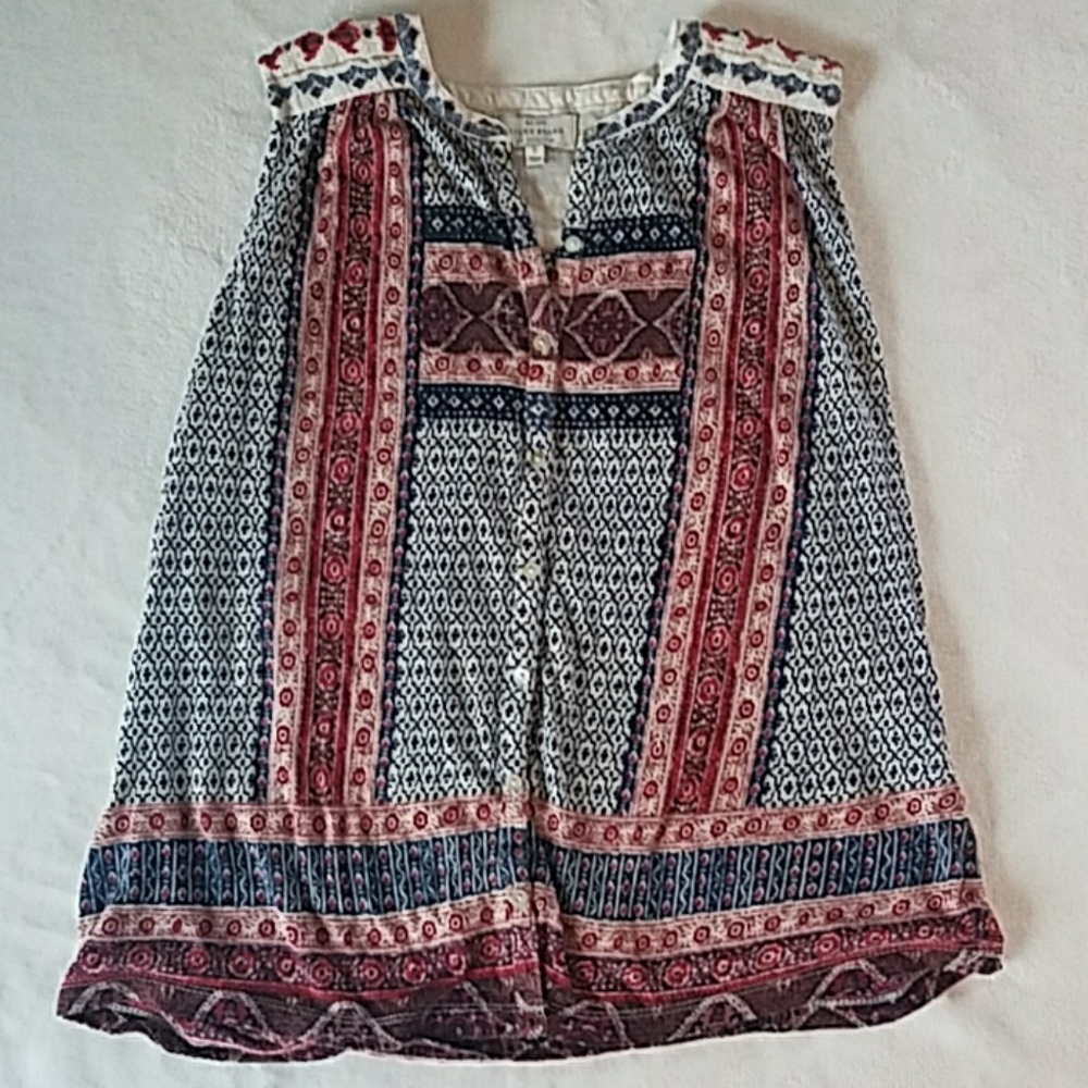 3/$20 Lucky Brand - Button Down Tank Top